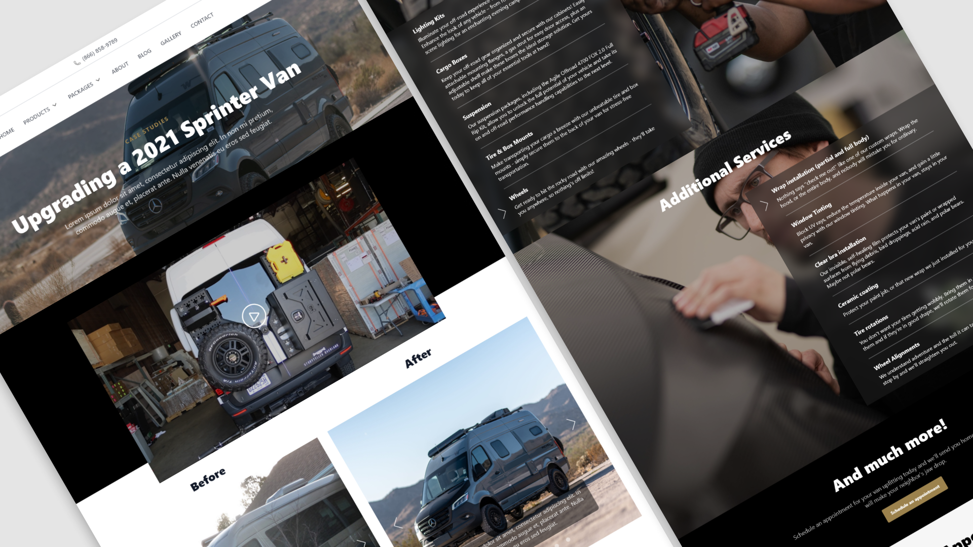 La Mesa RV & Van Up - E-Commerce Design & Development project showcase